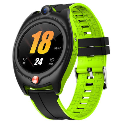 Montre connectée enfant ronde C90 Noir vert fluo