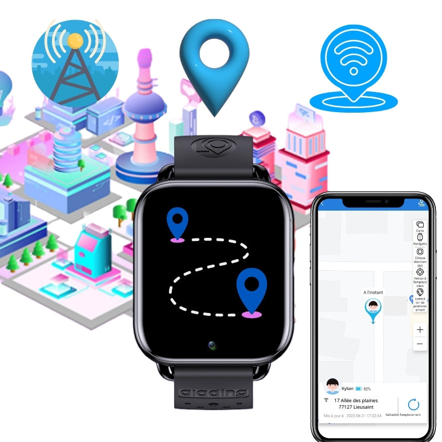 Montre Connectée Ado GPS C98 DUAL Android 4G en 2023