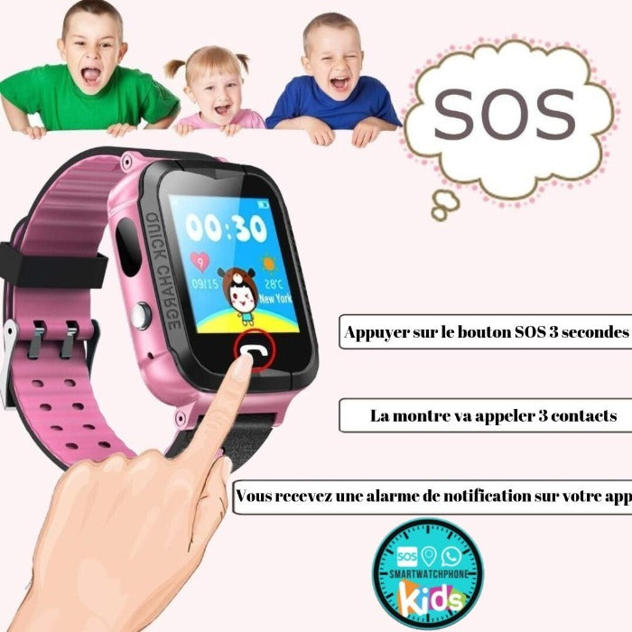 Montre connectée Enfant GPS T52 Waterproof