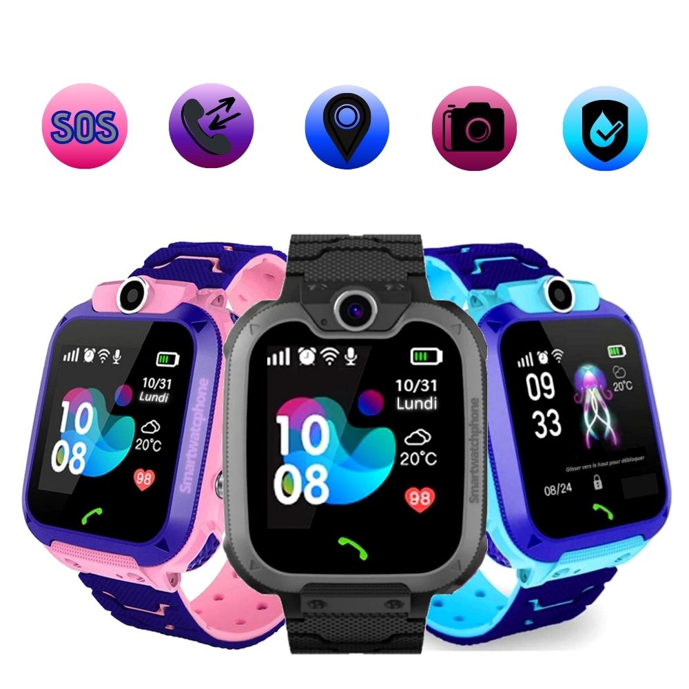 Montre Connectée Pour Enfant Smartwatch Kids Nabi Z4 - Traceur GPS, Carte  SIM, Appels, SMS SODI00 - Sodishop